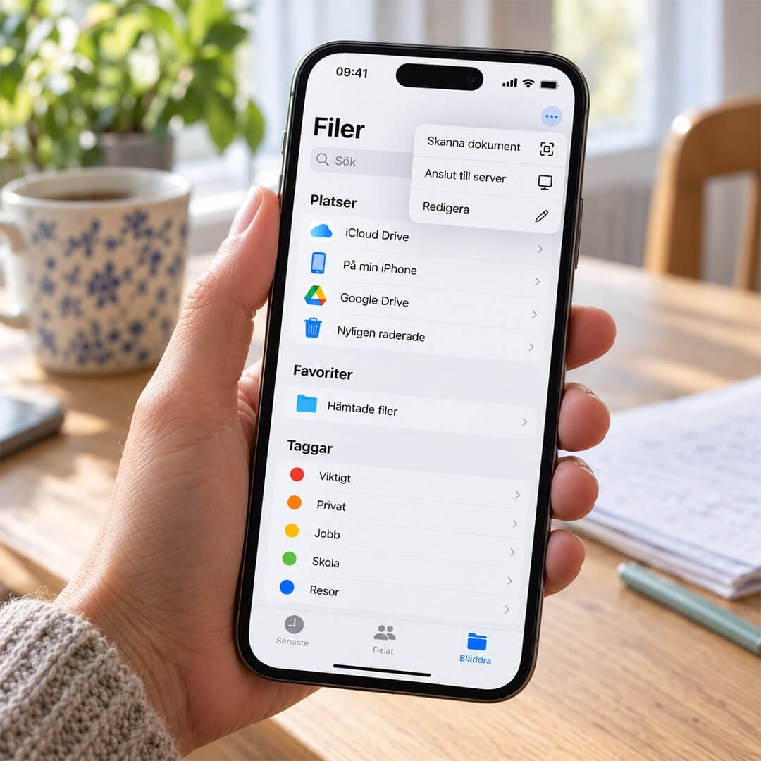 Skanna dokument med iPhone